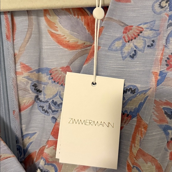 Zimmermann Eden floral linen and silk dress size AU2 NWT - Picture 5 of 7